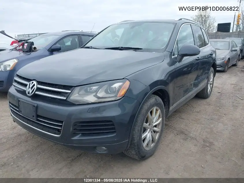2013 Volkswagen Touareg Tdi Lux VIN: WVGEP9BP1DD006822 Lot: 12301334