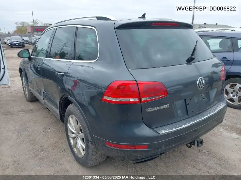 2013 Volkswagen Touareg Tdi Lux VIN: WVGEP9BP1DD006822 Lot: 12301334