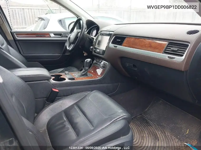 2013 Volkswagen Touareg Tdi Lux VIN: WVGEP9BP1DD006822 Lot: 12301334