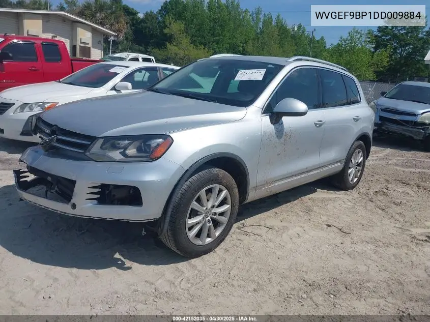 2013 Volkswagen Touareg Vr6 Sport VIN: WVGEF9BP1DD009884 Lot: 42152035