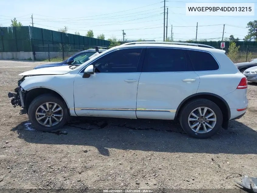 2013 Volkswagen Touareg Tdi Sport VIN: WVGEP9BP4DD013215 Lot: 42154801