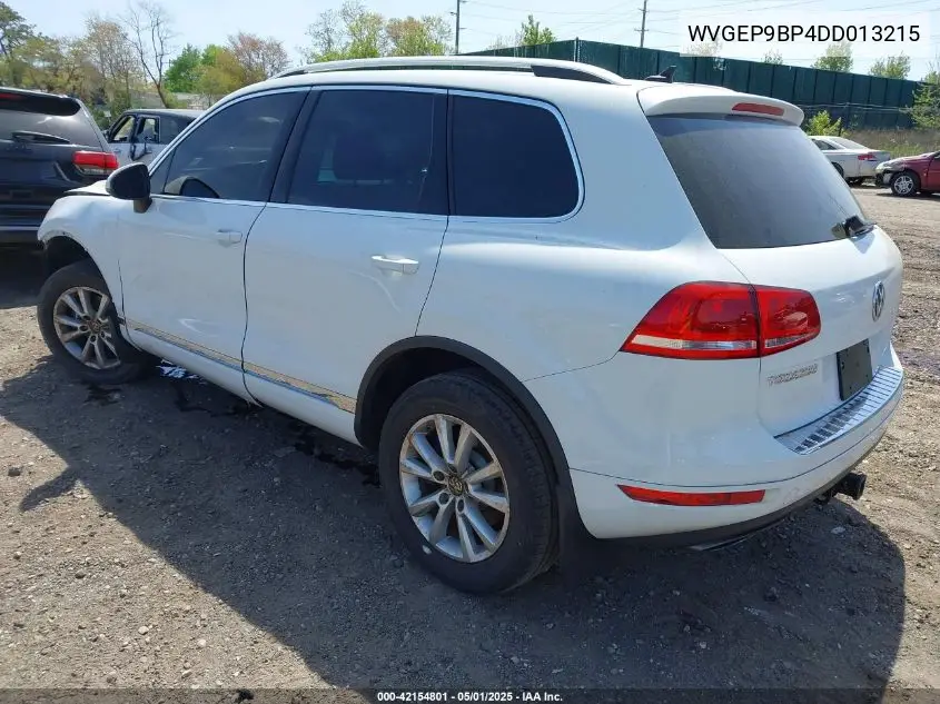 2013 Volkswagen Touareg Tdi Sport VIN: WVGEP9BP4DD013215 Lot: 42154801
