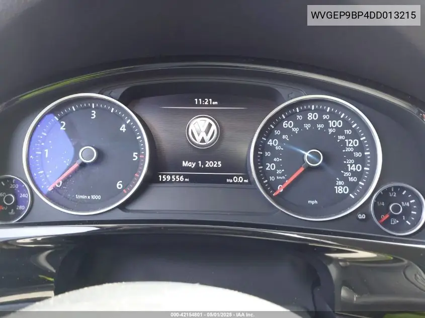 2013 Volkswagen Touareg Tdi Sport VIN: WVGEP9BP4DD013215 Lot: 42154801