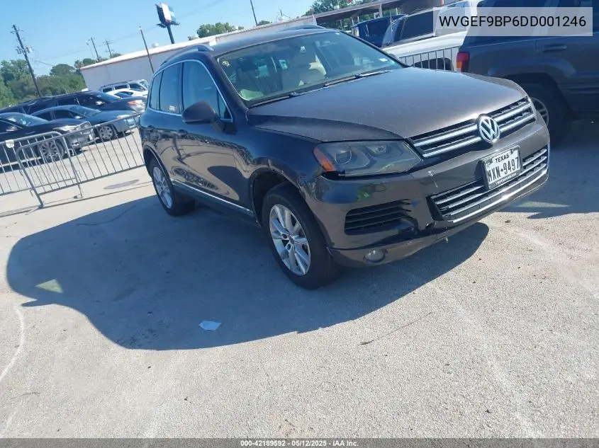 2013 Volkswagen Touareg Vr6 Sport VIN: WVGEF9BP6DD001246 Lot: 42189592