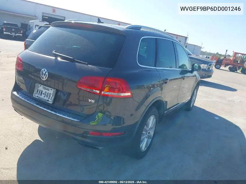 2013 Volkswagen Touareg Vr6 Sport VIN: WVGEF9BP6DD001246 Lot: 42189592