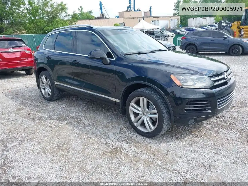 2013 Volkswagen Touareg Tdi Executive VIN: WVGEP9BP2DD005971 Lot: 42194982