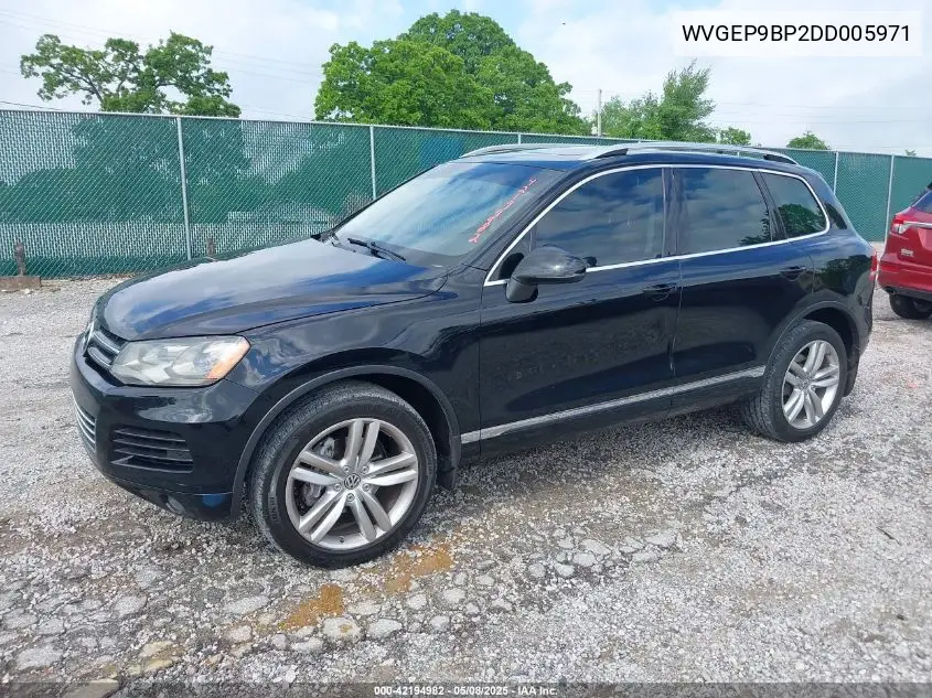 2013 Volkswagen Touareg Tdi Executive VIN: WVGEP9BP2DD005971 Lot: 42194982