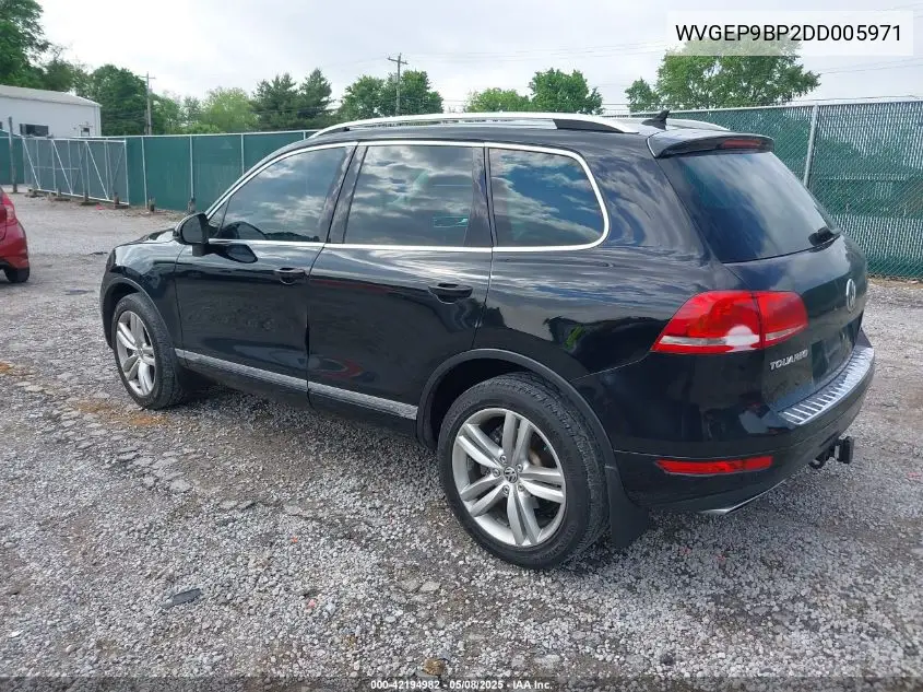 2013 Volkswagen Touareg Tdi Executive VIN: WVGEP9BP2DD005971 Lot: 42194982