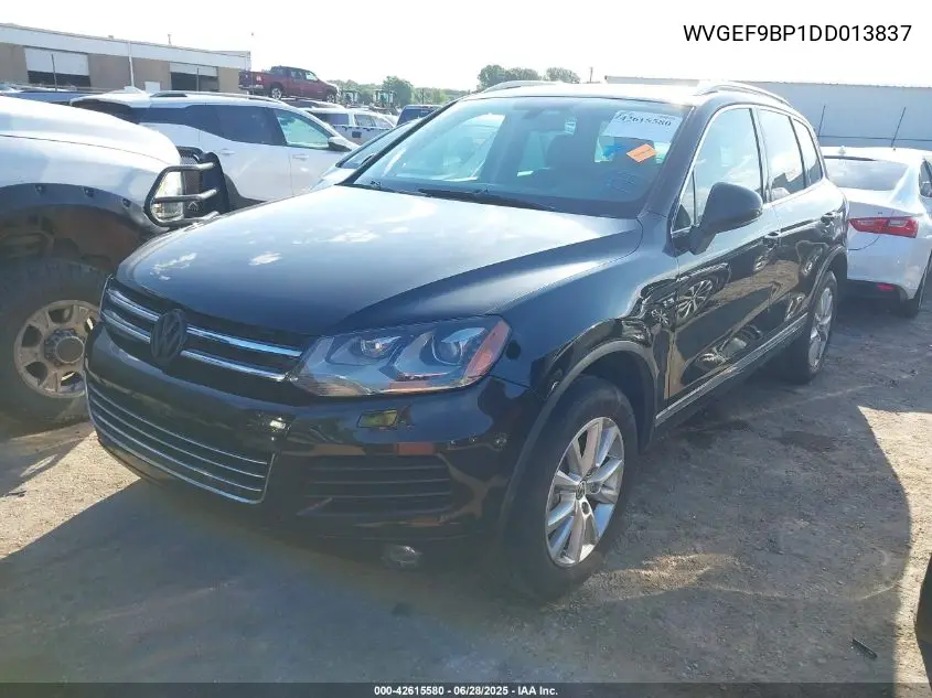 2013 Volkswagen Touareg Vr6 Sport VIN: WVGEF9BP1DD013837 Lot: 42615580