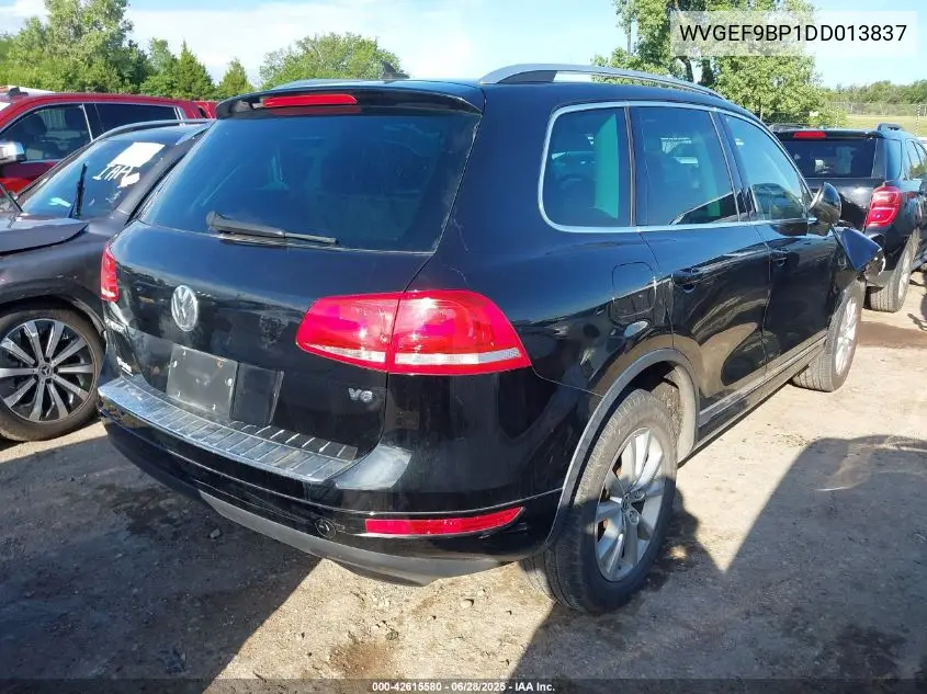 2013 Volkswagen Touareg Vr6 Sport VIN: WVGEF9BP1DD013837 Lot: 42615580