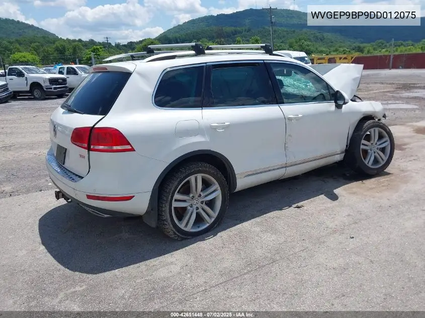 2013 Volkswagen Touareg Tdi Executive VIN: WVGEP9BP9DD012075 Lot: 42651448