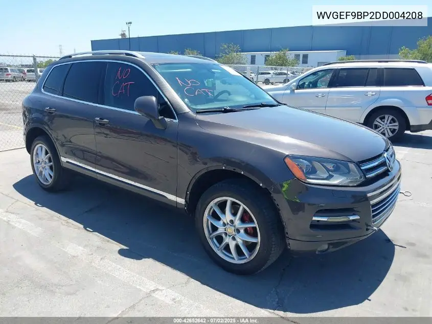 2013 Volkswagen Touareg Vr6 Lux VIN: WVGEF9BP2DD004208 Lot: 42652642