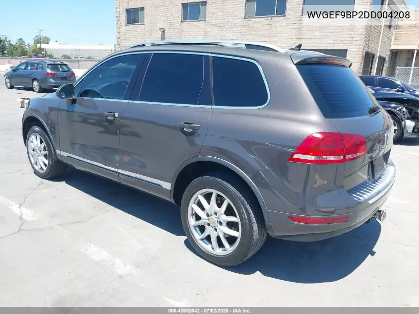 2013 Volkswagen Touareg Vr6 Lux VIN: WVGEF9BP2DD004208 Lot: 42652642