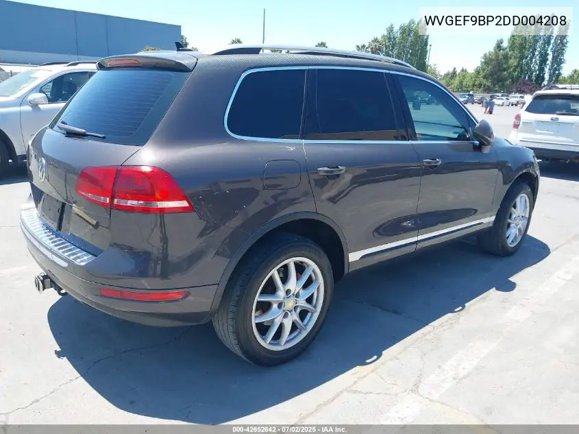 2013 Volkswagen Touareg Vr6 Lux VIN: WVGEF9BP2DD004208 Lot: 42652642