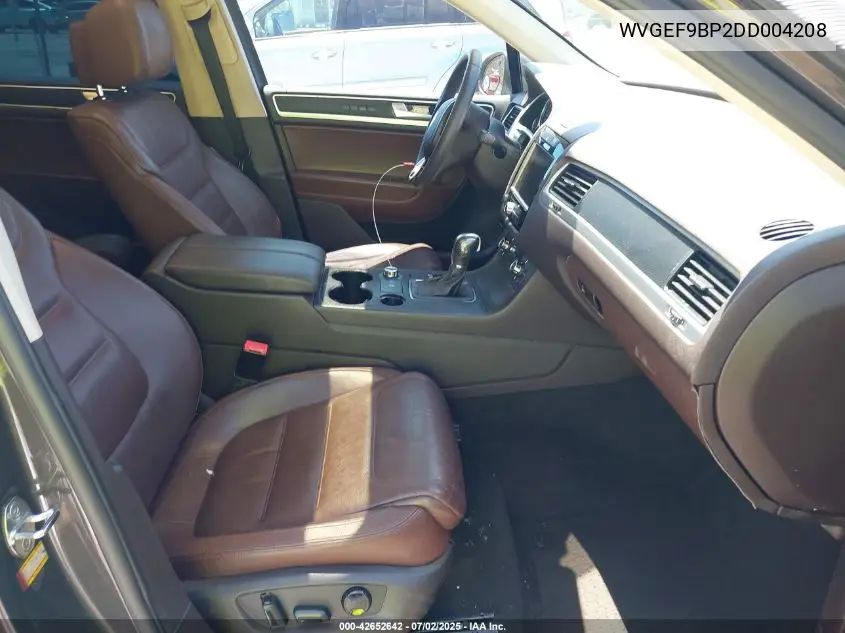 2013 Volkswagen Touareg Vr6 Lux VIN: WVGEF9BP2DD004208 Lot: 42652642