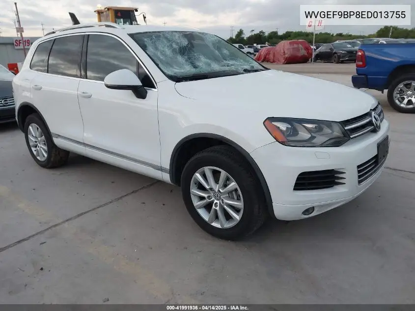 2014 Volkswagen Touareg 3.6L Sport VIN: WVGEF9BP8ED013755 Lot: 41991936