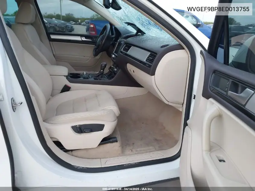 2014 Volkswagen Touareg 3.6L Sport VIN: WVGEF9BP8ED013755 Lot: 41991936