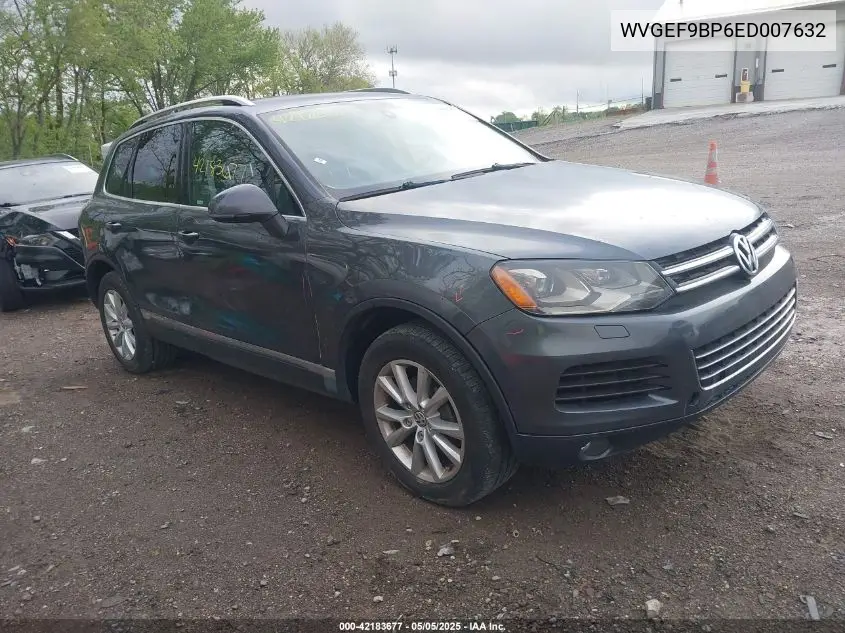 2014 Volkswagen Touareg 3.6L Sport VIN: WVGEF9BP6ED007632 Lot: 42183677