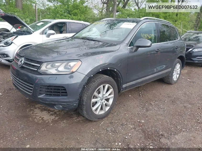 2014 Volkswagen Touareg 3.6L Sport VIN: WVGEF9BP6ED007632 Lot: 42183677
