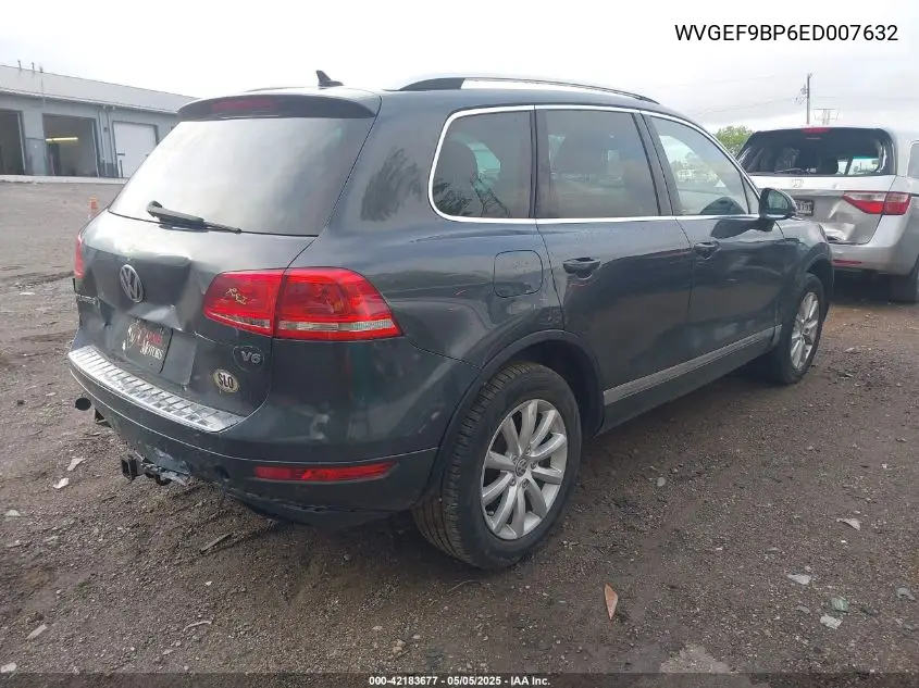 2014 Volkswagen Touareg 3.6L Sport VIN: WVGEF9BP6ED007632 Lot: 42183677