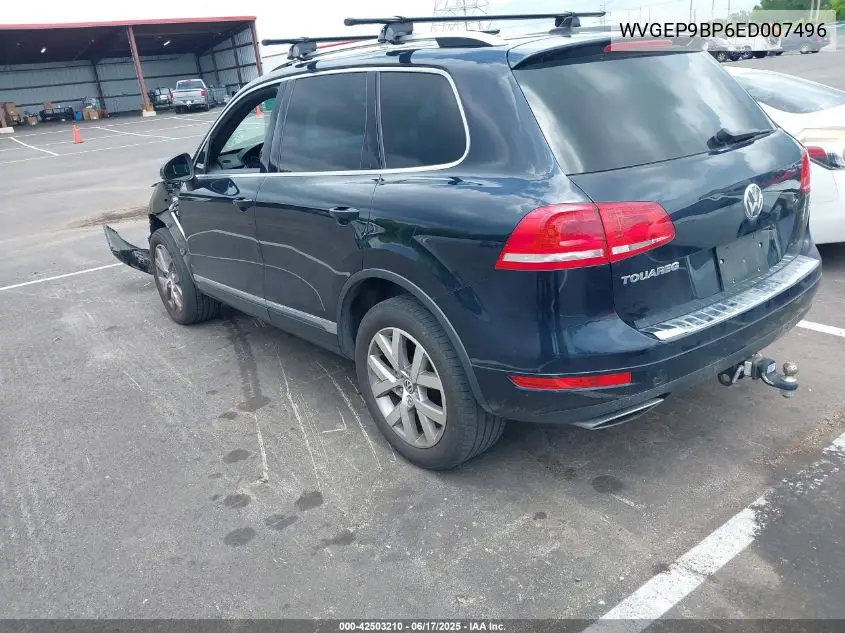 2014 Volkswagen Touareg X VIN: WVGEP9BP6ED007496 Lot: 42503210