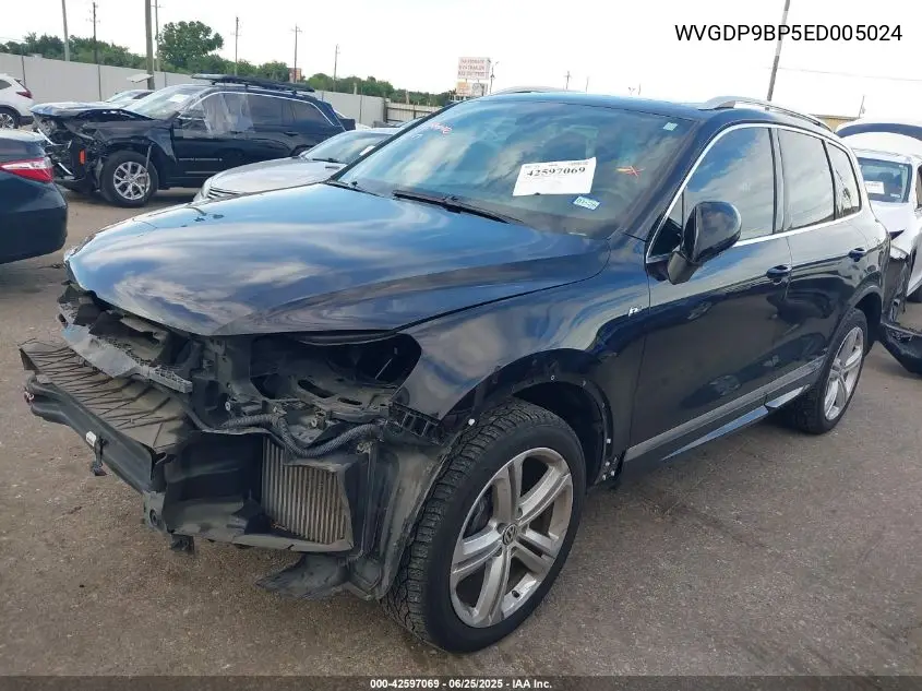 2014 Volkswagen Touareg Tdi R-Line VIN: WVGDP9BP5ED005024 Lot: 42597069