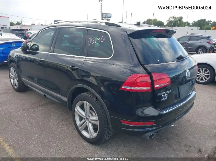 2014 Volkswagen Touareg Tdi R-Line VIN: WVGDP9BP5ED005024 Lot: 42597069