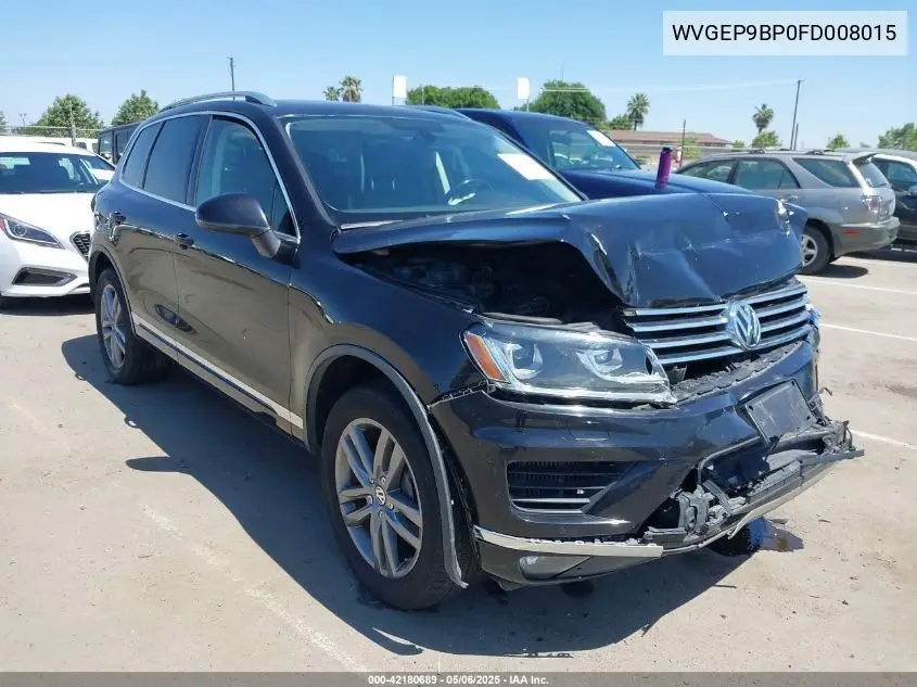 2015 Volkswagen Touareg Tdi Lux VIN: WVGEP9BP0FD008015 Lot: 42180689