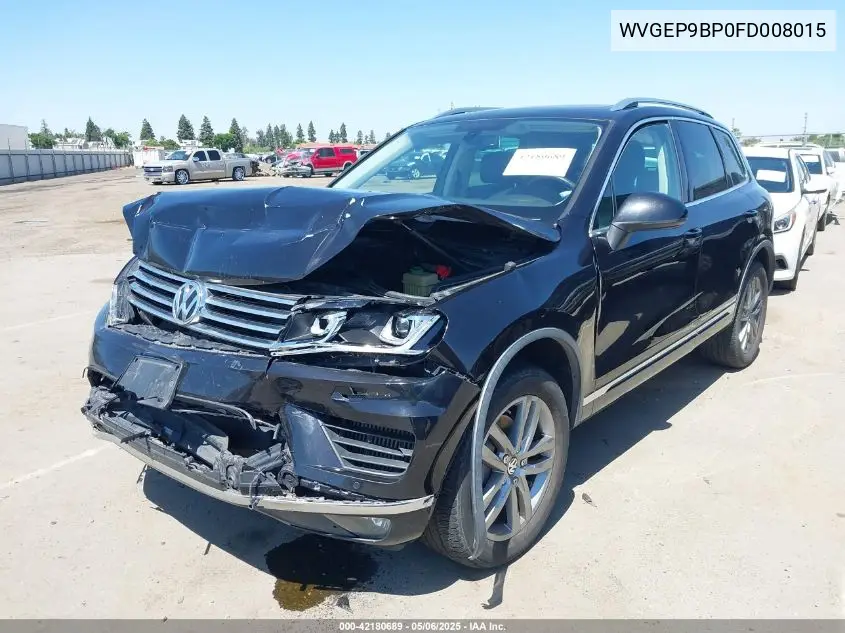 2015 Volkswagen Touareg Tdi Lux VIN: WVGEP9BP0FD008015 Lot: 42180689