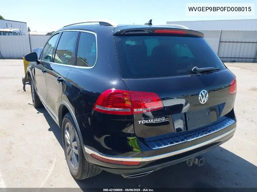 2015 Volkswagen Touareg Tdi Lux VIN: WVGEP9BP0FD008015 Lot: 42180689
