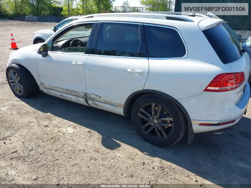 2015 Volkswagen Touareg V6 Lux VIN: WVGEF9BP2FD001506 Lot: 42232492