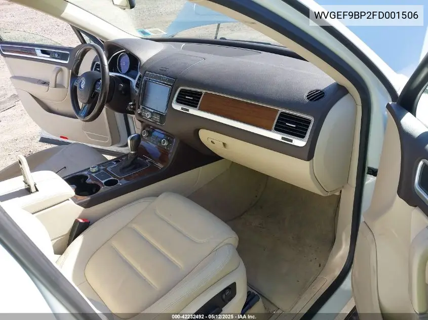 2015 Volkswagen Touareg V6 Lux VIN: WVGEF9BP2FD001506 Lot: 42232492