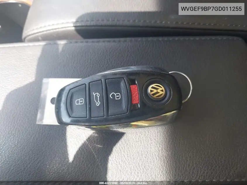 2016 Volkswagen Touareg Vr6 Lux VIN: WVGEF9BP7GD011255 Lot: 42225568