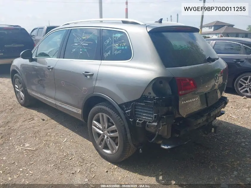 2016 Volkswagen Touareg Vr6 Lux VIN: WVGEF9BP7GD011255 Lot: 42225568