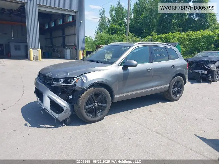 2017 Volkswagen Touareg VIN: WVGRF7BP7HD005799 Lot: 12301968