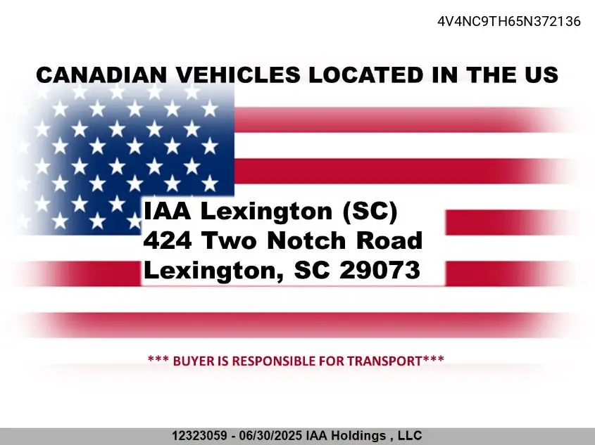 2005 Volvo Vn L VIN: 4V4NC9TH65N372136 Lot: 12323059