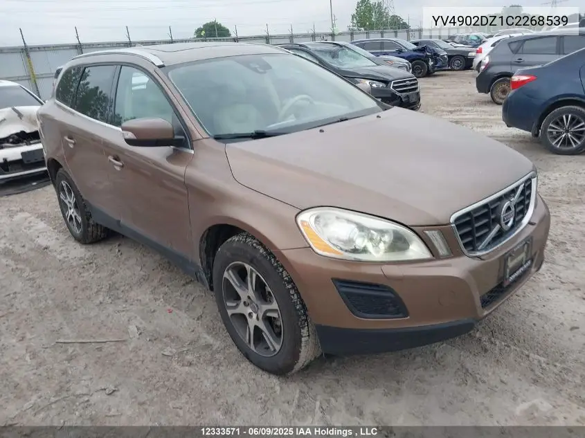 2012 Volvo Xc60 T6 T6 VIN: YV4902DZ1C2268539 Lot: 12333571