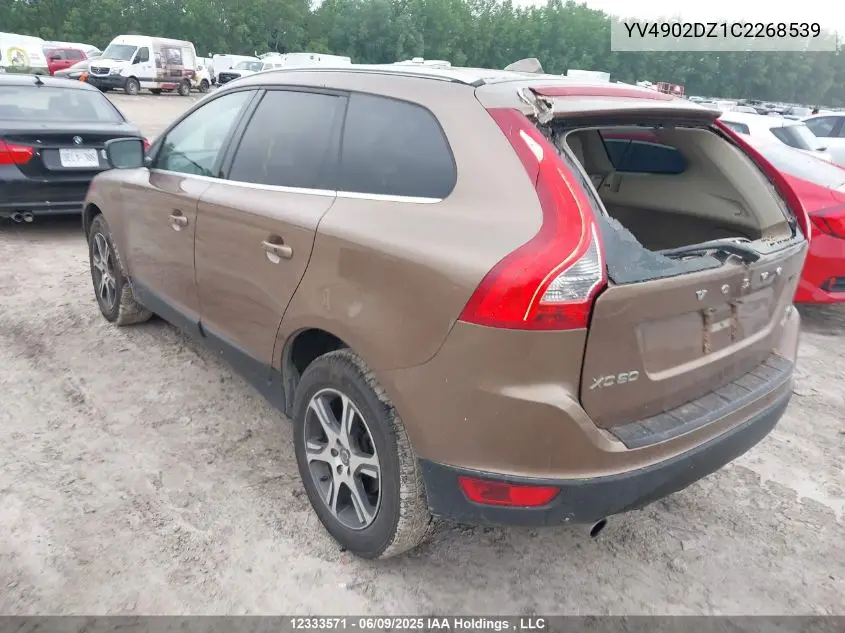 2012 Volvo Xc60 T6 T6 VIN: YV4902DZ1C2268539 Lot: 12333571