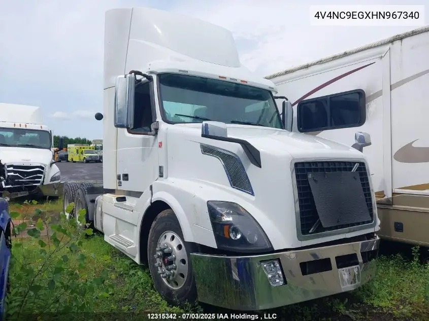 2017 Volvo Vnl VIN: 4V4NC9EGXHN967340 Lot: 12315342