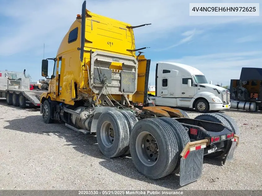2017 Volvo Vnl 670 VIN: 4V4NC9EH6HN972625 Lot: 20203530