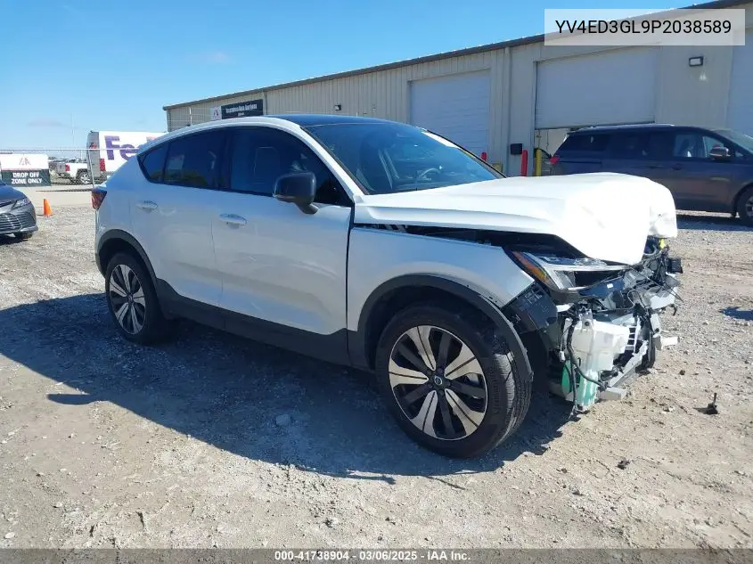 2023 Volvo C40 Recharge Pure Electric Twin Plus VIN: YV4ED3GL9P2038589 Lot: 41738904