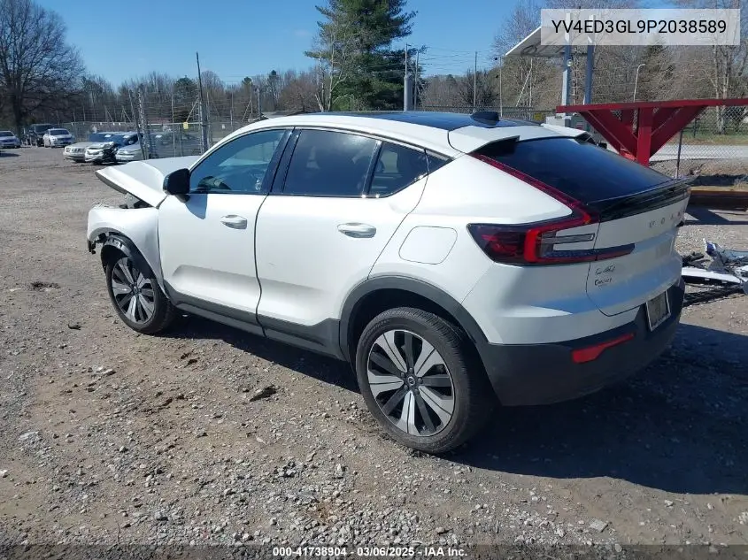 2023 Volvo C40 Recharge Pure Electric Twin Plus VIN: YV4ED3GL9P2038589 Lot: 41738904