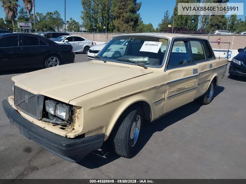 1984 Volvo 244 Dl/Gl VIN: YV1AX8840E1045991 Lot: 41321818