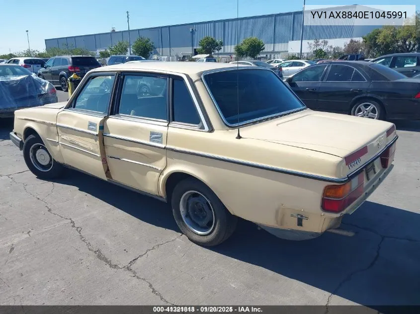 1984 Volvo 244 Dl/Gl VIN: YV1AX8840E1045991 Lot: 41321818