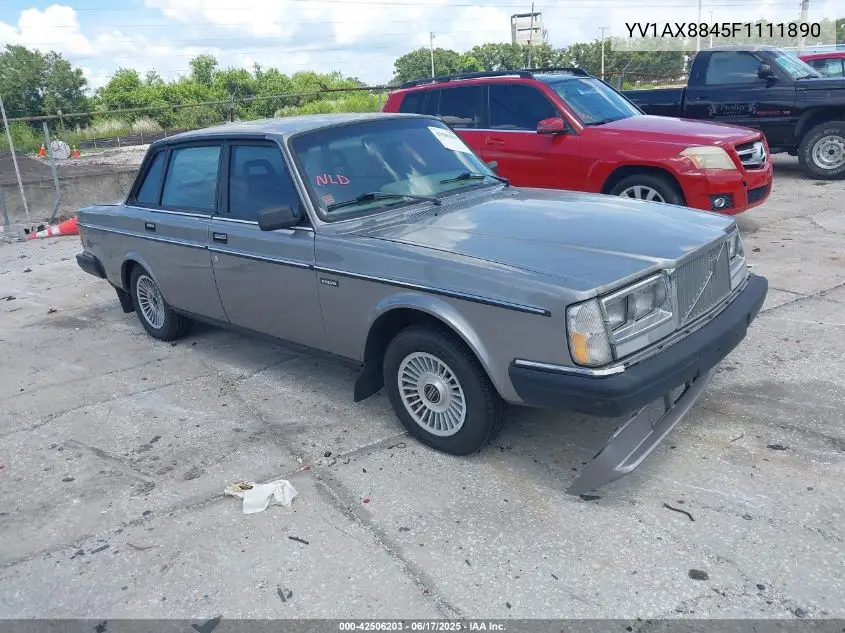 1985 Volvo 244 Dl/Gl VIN: YV1AX8845F1111890 Lot: 42506203