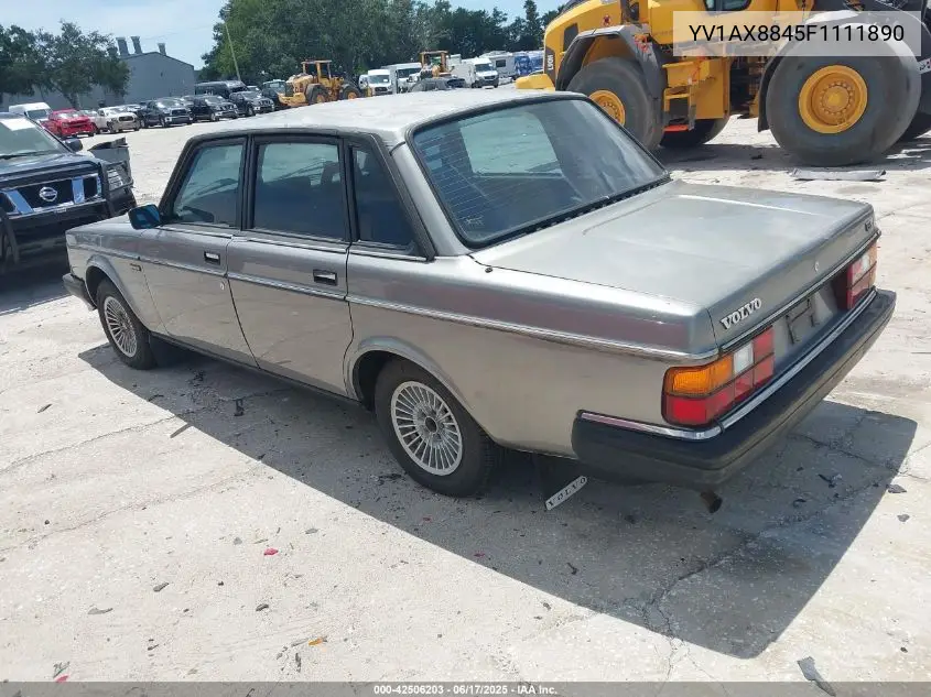 1985 Volvo 244 Dl/Gl VIN: YV1AX8845F1111890 Lot: 42506203