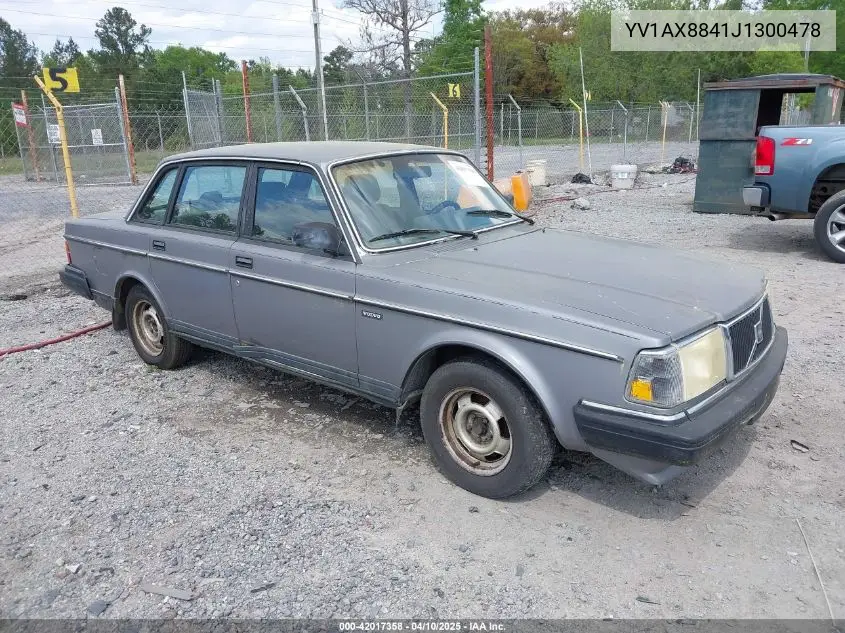 1988 Volvo 244 Dl/Gl VIN: YV1AX8841J1300478 Lot: 42017358