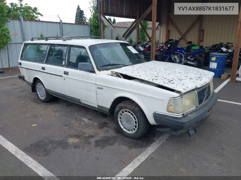 1989 Volvo 245 Dl/Gl VIN: YV1AX8857K1831677 Lot: 42486774