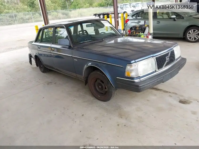 1989 Volvo 244 Dl/Gl VIN: YV1AX8845K1368350 Lot: 42598685