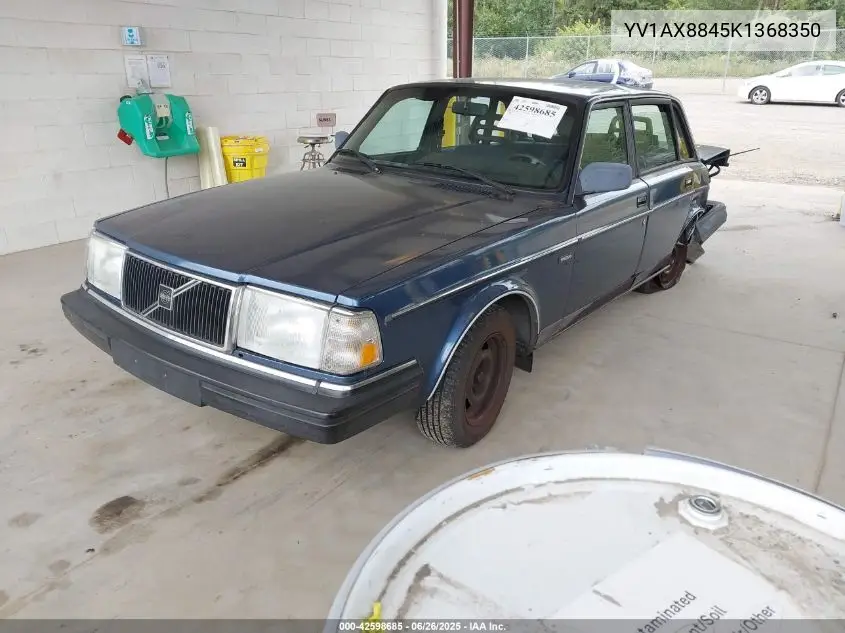 1989 Volvo 244 Dl/Gl VIN: YV1AX8845K1368350 Lot: 42598685